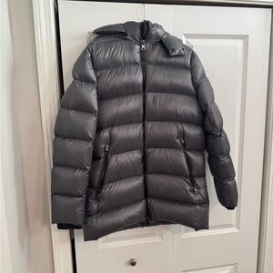 Gray Puffer Jacket Medium Extreme Slim Fit